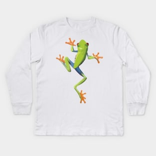 Greenery tree-frog Kids Long Sleeve T-Shirt